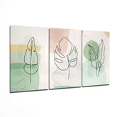 Abstract Shapes 8 Glass Wall Arts.